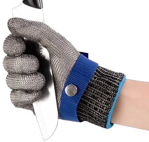 WQZStar Anti Cutting Gloves Chef cut resident gloves, Home Kitchen Food Processing Meat Cutting Safety Work Gloves, 8 Sizes (Size : A pack of one/L) (A pack of one/XXL)