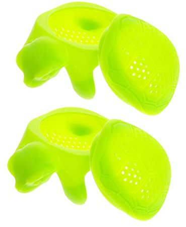 LABRIMP 4stücke Schildkröte Teefilter Lustiger Tier-teesieb Für Blatttee Lebensmittelechtes Material Für Zuhause Büro Grün