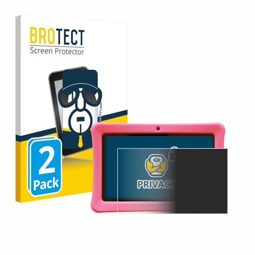 BROTECT Blickschutzfolie für Contixo Kids 7 Tablet | 2 Stück Anti-Spy Displayschutz Made in Germany Kinder-Tablets Privacy Screen Protector Blaulichtfilter Klare Folie