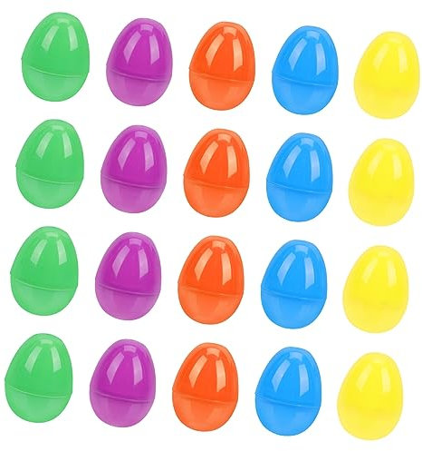 Generico 40 Pezzi Di Cartone Animato Di Pasqua Uova Giocattolo Scatole Per Imballaggio Uova Di Pasqua Decorative Uova Di Coriandoli Uova Di Pasqua Giocattoli Uova Di Pasqua Uova Vuote
