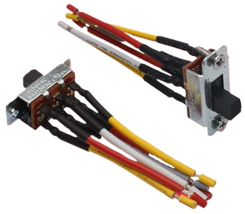 Interrupteur de ventilateur de plafond de 2PCS 6A 125V, 3A 250V 6 broches Interrupteur de ventilateur à bascule