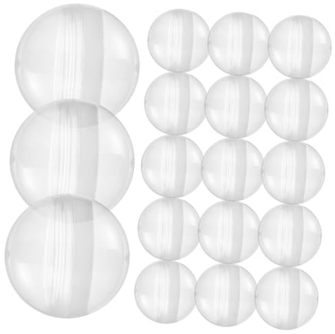 Hohopeti 100pcs 5mm Vending Machine Balls Refillable Round Candy Storage Containers for Party Favors and Gumball Machines