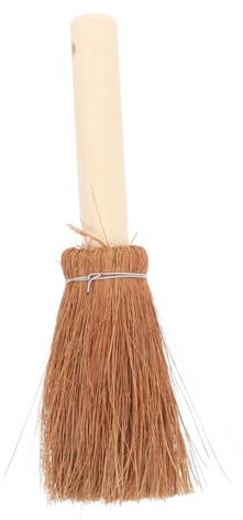 GARVALON Coconut Bristle Dish Brush Handle for Gentle Cleaning of Pots and Pans Kitchen Scrubber for Wok and Utensils Easy to Clean and Comfortable Grip