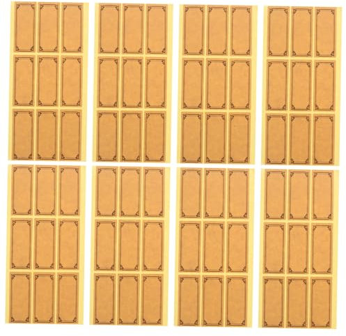 LAPYAPPE 1satz Kraftpapier-weinflaschenetiketten Set Beschreibbare Etiketten Für Flaschen Und Gläser Für Besondere Anlässe Und Hausgemachte Getränke Vielseitig Einsetzbar Natürliche