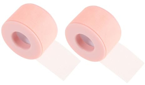 Cinta de Extensión de Pestañas de Tela No Tejida 2 Rollos | Rosa, Fácil de Cortar y Retirar, Uso Profesional y Doméstico, Práctica para Zona Inferior del Ojo
