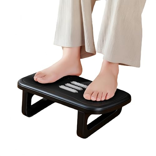 Kezidhp Repose-Pieds Ergonomique Massant Shiatsu - Appuie-Pieds pour Bureau et Domicile, Soulagement Douleurs Lombaires/Jambes Lourdes, Améliore la Posture et Circulation Sanguine