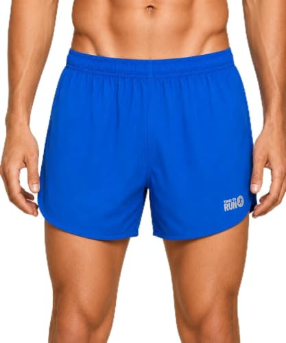 Time To Run Men's Split Pace Spirit Active Lightweight Running/Gym/Athletics 3 Shorts with Quick Dry Liner & Zipped Phone Gel Or Phone Pocket
