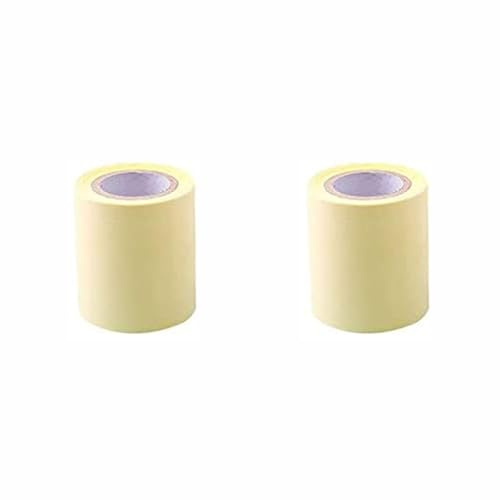 SEIWEI 2 rollos de notas adhesivas de 8 m con dispensadores, notas autoadhesivas multicolor, fuerte adherencia para paredes, refrigeradores, computadoras, tabletas y escritorios de oficina (rollo de