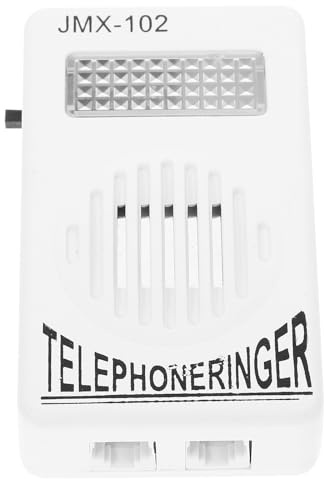 Beaupretty Amplificador de Timbre Fuerte para Teléfonos Fijos sin Batería, Dispositivo Amplificador de Color Claro Volumen Ajustable para Personas Mayores y Uso Hogar, Mejora Llamada Clara