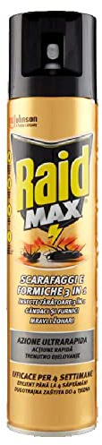 Raid Max Scarafaggi & Formiche 3 in 1 Insetticida Spray - 300 ml