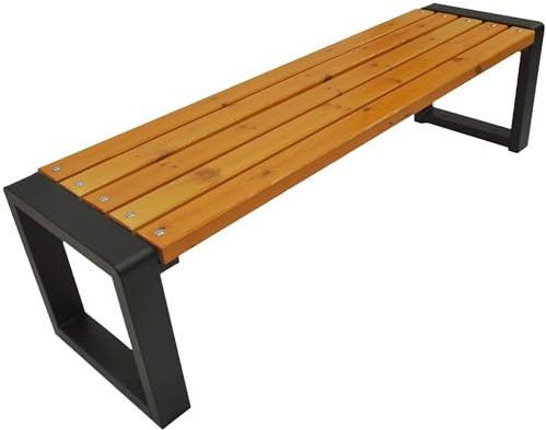 Primario Grande Gartenbank Holz ohne Rückenlehne, 150 cm - Pinia