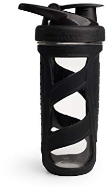 Smartshake Reforce Glass Shaker, Black - 700ml