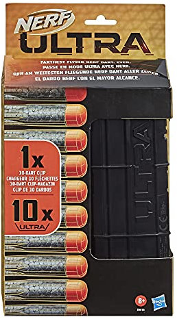 Nerf Ultra Nachfüllpack – enthält 10-Dart Nerf Ultra Clip-Magazin und 10 offizielle Nerf Ultra Darts – nur mit Nerf Ultra Blastern kompatibel