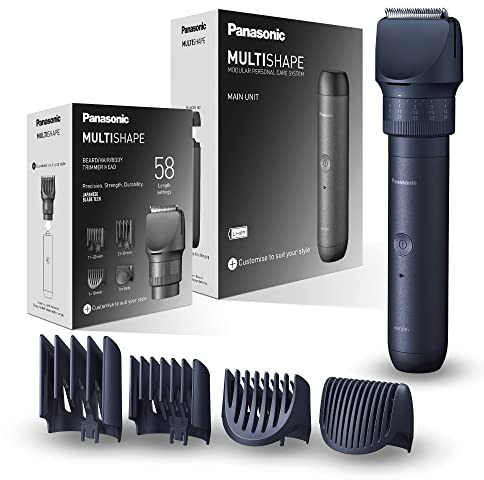 Panasonic MULTISHAPE Sistema modular de cuidado personal ER-CTW1, cortabarbas y cortapelos para hombres con batería recargable iones litio