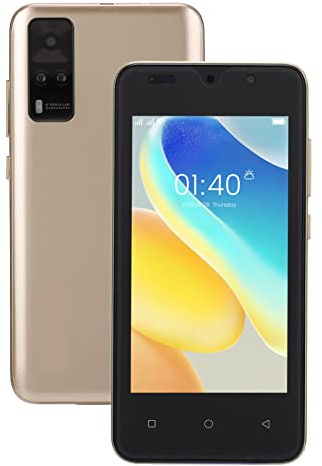 Goshyda Android Unlocked Cell Phones, Y53S 5.45in FHD Screen Dual SIM Face Unlocked Mobile Phone, 2GB RAM 32GB ROM Ultra Thin Smartphone, 128G Expansion, 2800mAh, Dual Camera, Bluetooth(Gold)