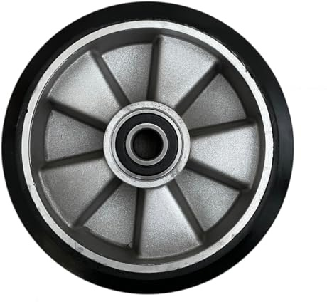 Hubwagen Rad Gummi 200 x 50/50 mm, Achse 20 mm - Ersatzrad inkl. Kugellager