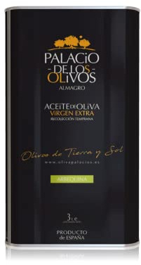 PALACIO DE LOS OLIVOS - Aceite de Oliva Virgen Extra (Variedad Arbequina) - Lata 3 litros