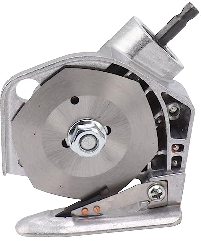 Electric Scissors Cutter Head, Stainless Steel Rotary Cutter with Built in Grinding Stone Cloth Cutting Tool for Fabric Carpet Cardboard
