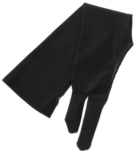DOITOOL Artist Drawing Glove Two-finger Breathable Hand Gloves for Drawing Tablets Black Large for Digital Art