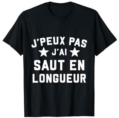 Saut en longueur athlétisme cadeau athlète coach humour T-Shirt