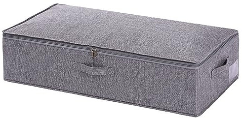 Unterbett-Aufbewahrungsbox, Aufbewahrungstasche, Baumwolle und Leinen, unabhängig waschbar, hoch atmungsaktiv, faltbar, für Stoff, Steppdecke, Bettboden, Aufbewahrungsbox