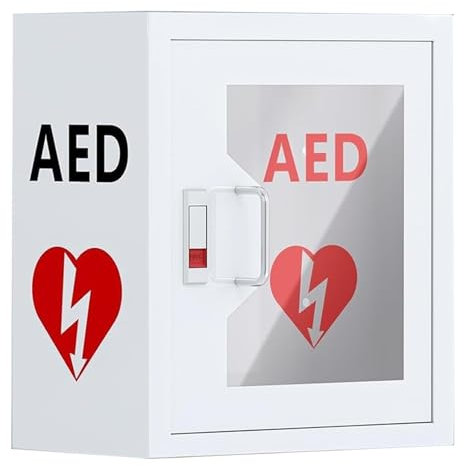 Transparente Aed-Defibrillator-Lagerung, Aed-Defibrillatorschrank Wandmontierte Defibrillator-Aufbewahrungsbox Für Home Office, Krankenpflege, Bus, Öffentliche Plätze, Passt Auf Die Meisten Modelle.