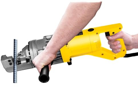 Tragbare elektrische hydraulische Betonstahl-Schneidewerkzeuge 220 V Hydraulischer Stahlstangenschneider Standard-Bewehrungsstahl-Schneidemaschine,Yellow