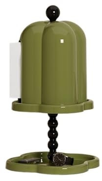 Kosmetiktücher Box Vintage-Seidenpapier-Box-Halter, Haushalts-Taschentuch-Abdeckungsbox mit Unterseite, Schmucktablett, Couchtisch, Rollenpapier-Box für Esszimmer Badezimmer Schlafzimmer(Green)