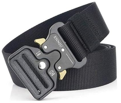 Nylon Canvas Quick Release Metal Buckle Belt - 3.8CM Adjustable Fabric for Work, Hiking, and Sport - Daily Casual and Combat Use
