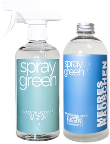 SPRAY GREEN Naturbasierter Allzweckreininger (500ml) - Konzentrat, umweltfreundlich