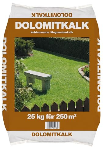1 x 25kg Dolomitkalk, Gartenkalk, Rasenkalk, Düngekalk, hept den pH-Wert, gegen Moos im Rasen