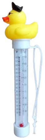 Pooltemperaturanzeige, Enten - -Temperaturmesser mit Schnur, Poolthermometer, Temperaturanzeige für Außen- und Innenpools, Spas, Whirlpools und Aquarien