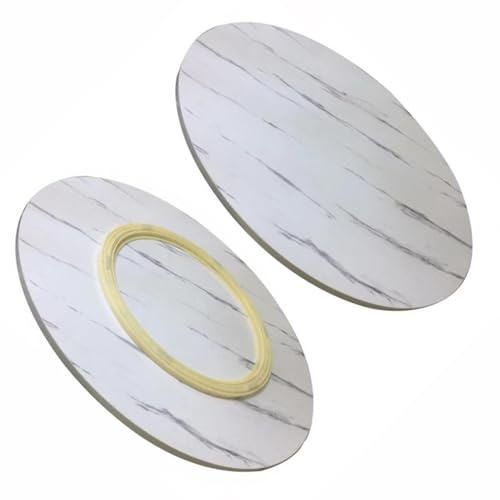 Lazy Susan - Bandeja de madera maciza para mesa de comedor, giratoria grande con giro suave silencioso, perfecta para cocina y servir