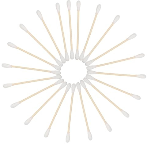 NIYANGLE 100 Stück Bambus-wattestäbchen mit Feiner Spitze für Augen-make-up-entfernung und Reinigung Kleiner Flächen Wie Tastaturen für Permanent-make-up und Unterwegs