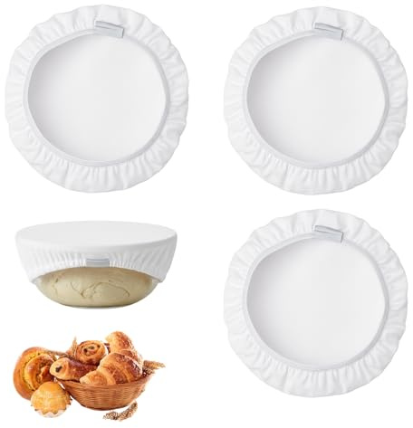 Sourdough Bread Making Accessories, Bread Proofing Cover, 3 Pack Bowl Covers for Dough, Proving Bags for Dough, Sourdough Kit, Bread Baking Accessories, 27 cm
