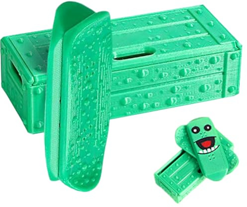 Palaufr Magnetisches Mini-Fingerboard | 3D Gedrucktes Fidget Magnetisches Spielzeug | Mini-Skateboard-Schreibtischspielzeug Für Tricks Spin/FL-ip/Slide, Für Teenager, Sohn, Tochter, Familie