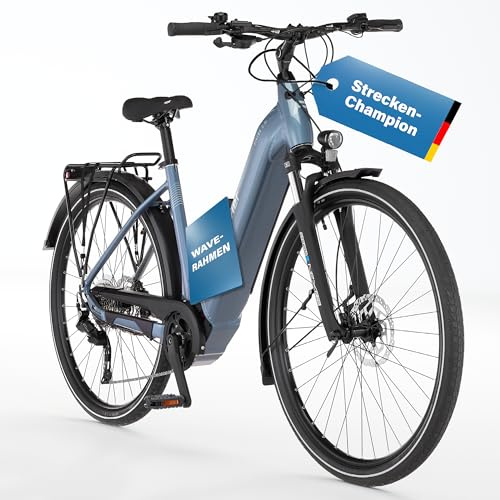 Fischer E-Bike Trekking VIATOR 6.8i Ultimate Elektrofahrrad für Damen und Herren, RH 50, Mittelmotor 90 Nm, 36 V Akku