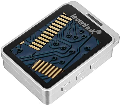 Levenhuk ERGO 20 Lente d’Ingrandimento Digitale Wireless Portatile con Schermo LCD a Colori da 2,4 Pollici, Funzione di Cattura Immagini e Zoom Fino a 19x, per Lettura e Ricerca