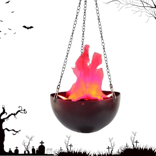 Fuego Falso Lámpara Decorativa Electrónica | Luces LED Llama Fogata De Utileria Halloween Para Interior, Exterior, Jardín, Patio, Bar, Escenario, Dormitorio, Camping,