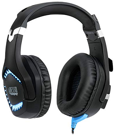 ADESSO Xtream G3-7.1 Surround-Sound Gaming Headset mit Noise Cancelling Mikrofon und LED Beleuchtung für PC, PS4, Xbox, Nintendo Switch und Laptops