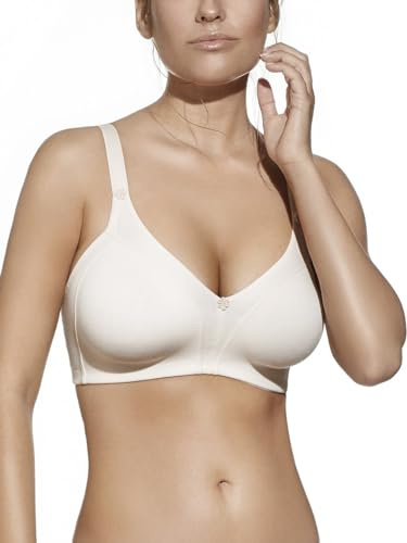 Selene, Sujetador de Mujer en Algodón Transpirable, Sin Aros ni Relleno, Colección Blanca