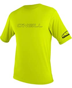 O'Neill Wetsuits Unisex-ungdom herr basic skinn kortärmad solskjorta hudutslag väst, lime, 10