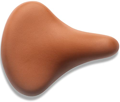 AVASTA Siège de vélo pour Enfant - Selle de vélo pour Fille et garçon - Étanche - Large - Double Choc - pour vélo de Montagne de 12, 14, 16, 18, 20 Pouces, Marron