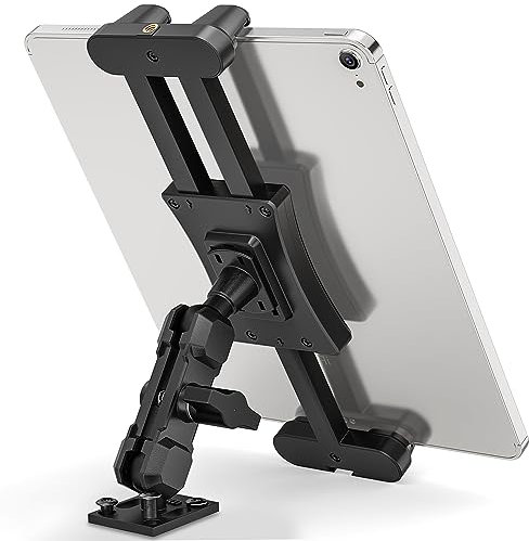 Tablet Halterung, LKW Tablet Halterung mit Mehrwinkliger Verstellung, Geeignet für LKW, Schiffe und Traktoren. iPad Halterung mit Tablets und Smartphones mit 4,7-12.9 Zoll Bildschirmdiagonale