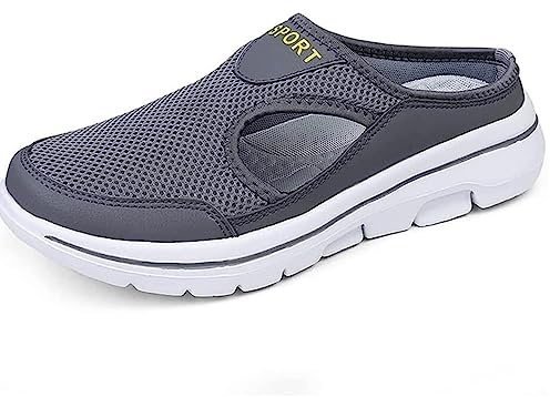 Meaboots - Sandalias deportivas for hombre, cómodas y transpirables, sandalias deportivas Meaboots, zapatillas ortopédicas antideslizantes informales for exteriores, zapatos for caminar sin cordones (