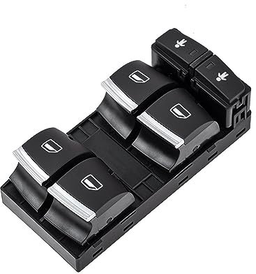Fenstersteuerungsschalter Vorne Links Fenster Control Switch4F0959851J5PR Für Q7 (4LB) 3,0 Für TDI 3,6 6,0 Für FSI 4,2 Für TDI Für Quattro 2006 2007 2008 2009 2010-2015 Schalter Fensterheber