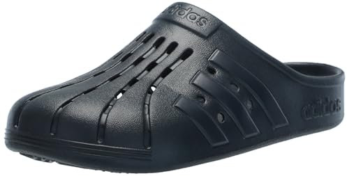 adidas Unisex Adilette Clog Slide Sandal, Aurora Ink/Aurora Ink/Aurora Ink, 4 US Men