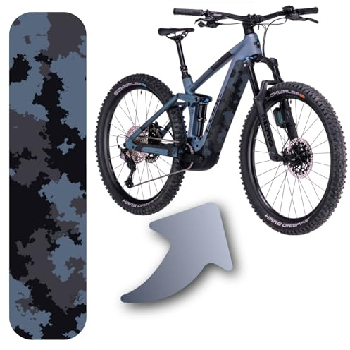 Designfolie für E-Bike Akkucover für CUBE Stereo | Reaction Hybrid Modelle, Rahmenschutz eBike, Fahrrad Aufkleber, Bike Sticker (Cube Abdeckung 20-04377, 21-11463, 20-01818, Blue ´n´ Black matt)