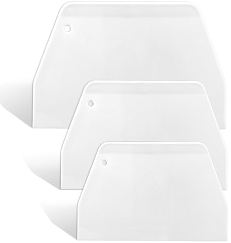 3 raschietti per pasta, senza BPA, in plastica PE, per alimenti, in plastica, per torte, pizza, utensili da forno