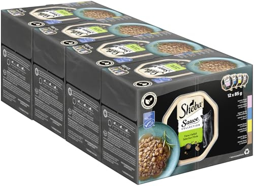 SHEBA Schale Multipack Sauce Collection Feine Vielfalt MSC 4x12x85g